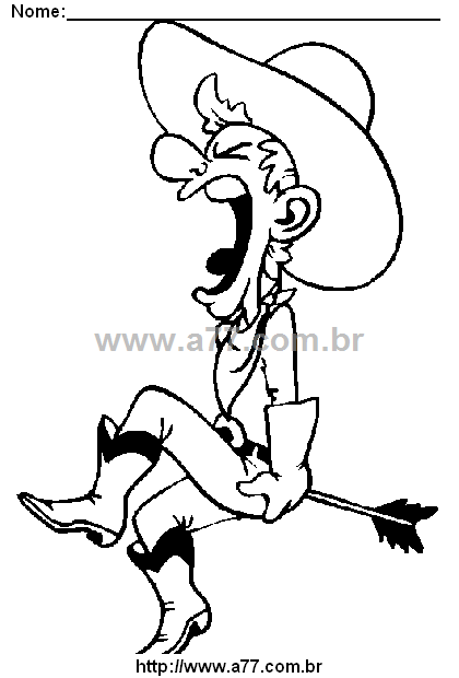 Desenho Para Colorir Velho Oeste