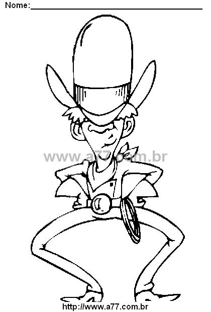 Desenho Para Colorir Velho Oeste