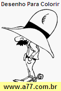 Desenho Para Colorir Cowboy
