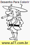 Desenho Para Colorir Cowboy