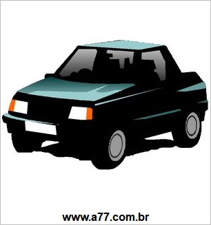 Carro Com Faróis Acesos