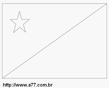 Bandeira do Acre Para Colorir