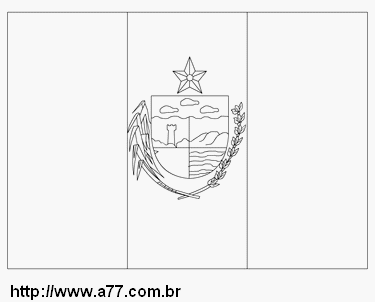 Bandeira de Alagoas Para Colorir