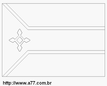 Bandeira do Amapá Para Colorir