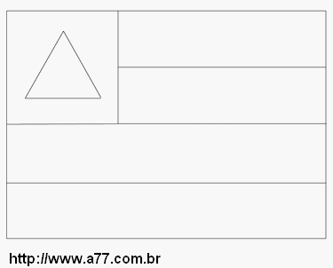 Bandeira da Bahia Para Colorir