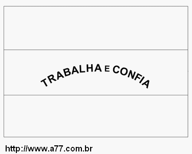 Bandeira do Espírito Santo Para Colorir