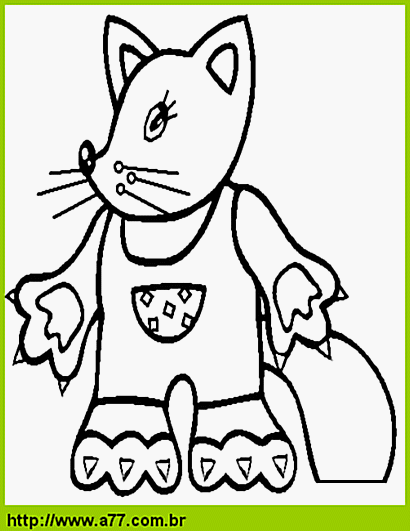 Gato Para Colorir