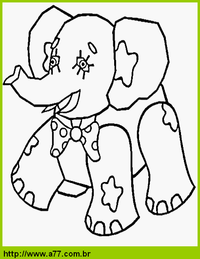Elefante Para Colorir