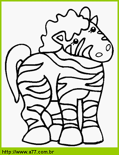 Zebra Para Colorir