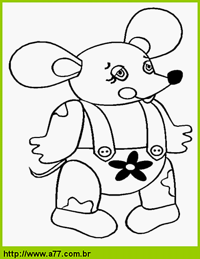 Ratinho Para Colorir