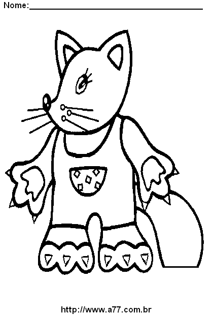 Desenho de Gato Para Colorir