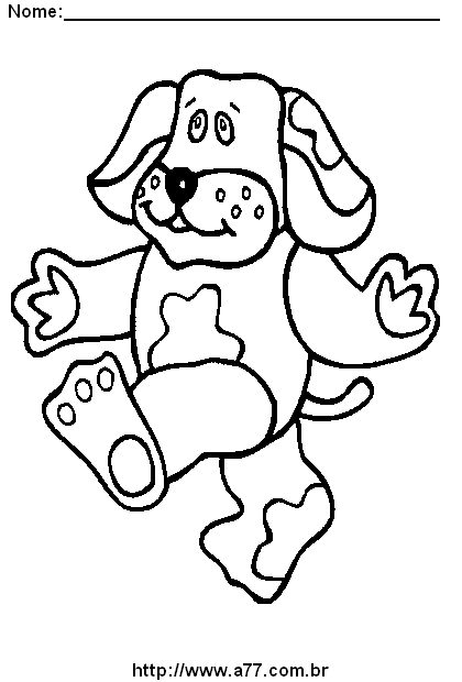 Desenho de Cachorro Para Colorir