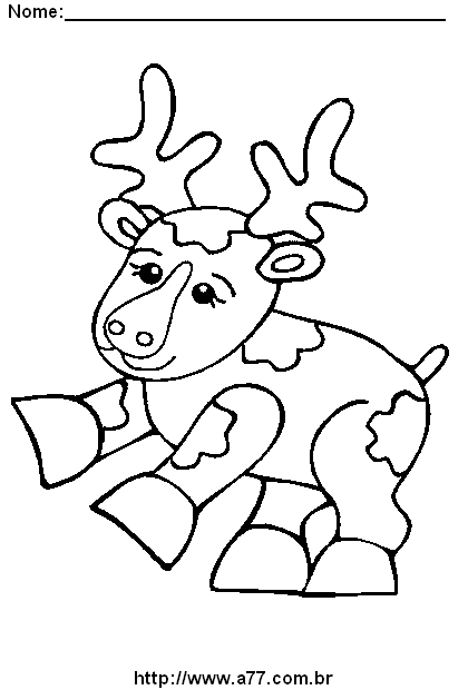 Desenho de Alce Para Colorir