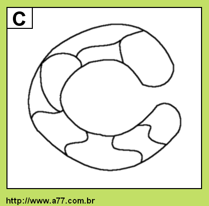 Letra C Para Colorir