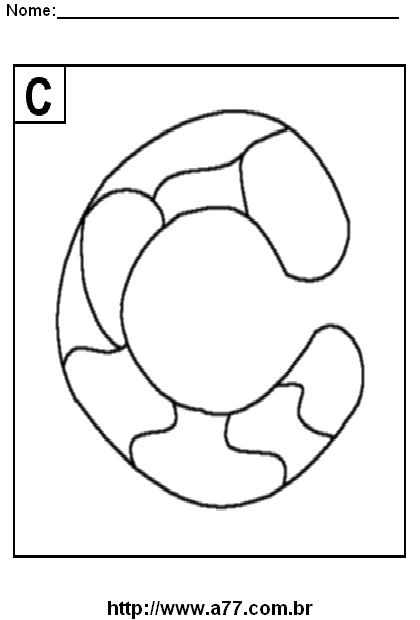 Desenho da Letra C Para Imprimir e Colorir