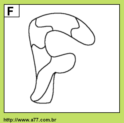 Letra F Para Colorir