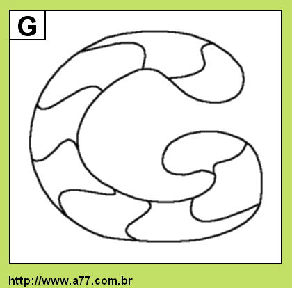 Letra G Para Colorir