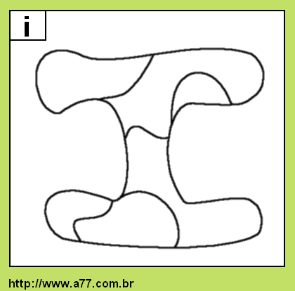 Letra I Para Colorir