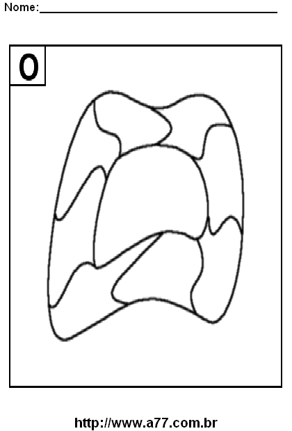 Desenho da Letra O Para Imprimir e Colorir