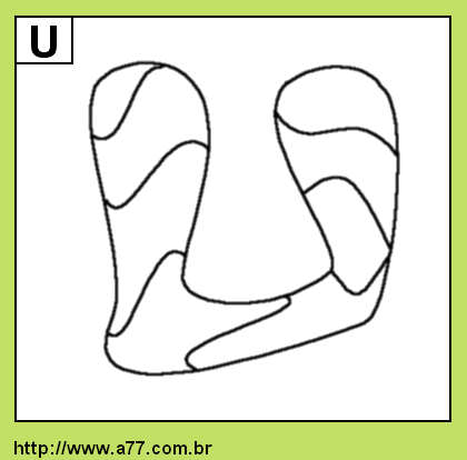 Letra U Para Colorir