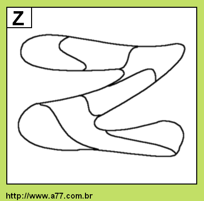 Letra Z Para Colorir