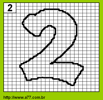 Número 2 Para Colorir
