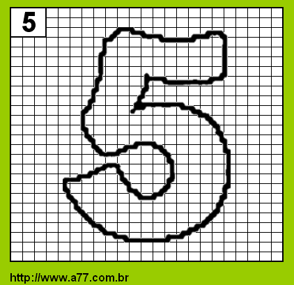 Número 5 Para Colorir