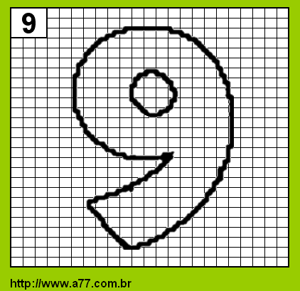 Número 9 Para Colorir
