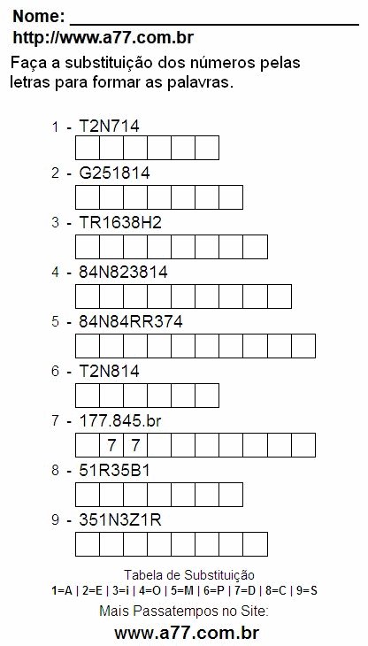 Fazer a Impressão de Passatempo Pedagógico Com Letras e Palavras