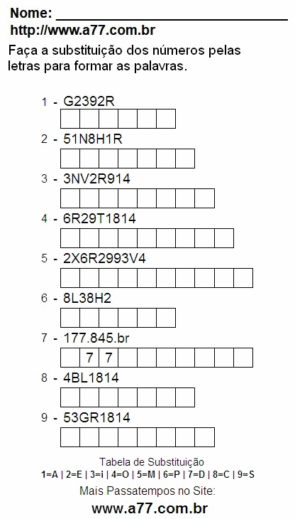 Fazer a Impressão de Passatempo Pedagógico Com Letras e Números