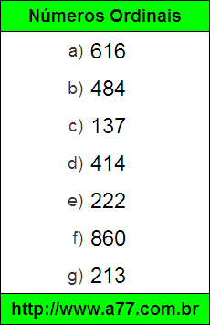Escrever em Numeral os Números por Extenso
