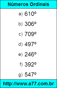 Converter Números Ordinais Escritos por Extenso em Numeral