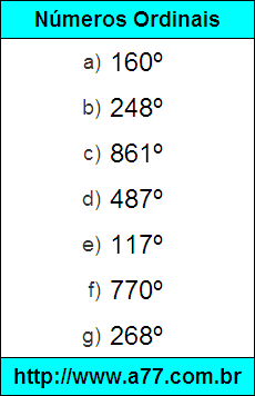 Testes sobre Converção de Números Ordinais Escritos por Extenso em Numeral