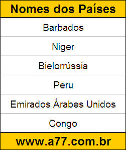 Passatempo de Geografia para Resolver On-Line