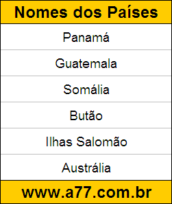 Passatempo Educativo de Geografia para Resolver On-Line