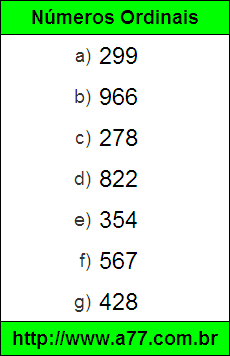 Exercícios de Leitura de Números por Extenso e Escrita em Numeral