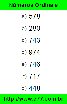 Exercícios com Números por Extenso