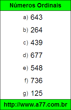 Testes de Leitura de Números por Extenso e Escrita em Numeral