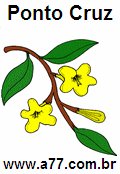 Ponto Cruz com Flores