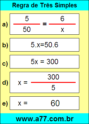 Problema Com Regra de Três Simples