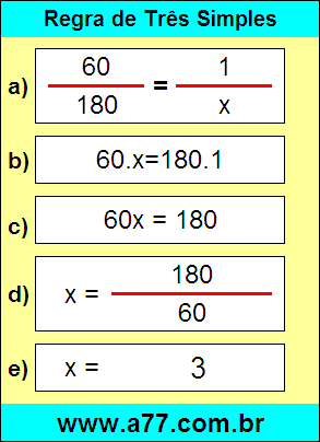 Problema de Matemática Envolvendo Regra de Três