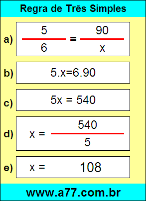Problema de Matemática Envolvendo Regra de Três