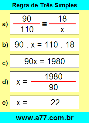 Problema Com Regra de Três Simples