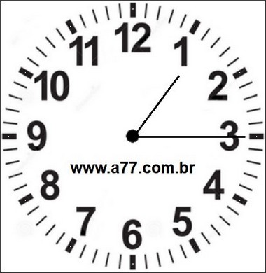 Relógio Marcando 01h15min