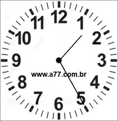 Relógio Marcando 01h25min