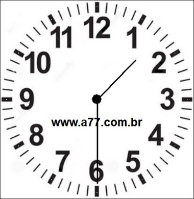 Relógio Marcando 01h30min