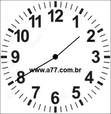 Relógio Marcando 01h40min