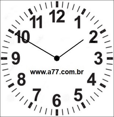 Relógio Marcando 01h50min