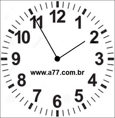 Relógio Marcando 01h55min