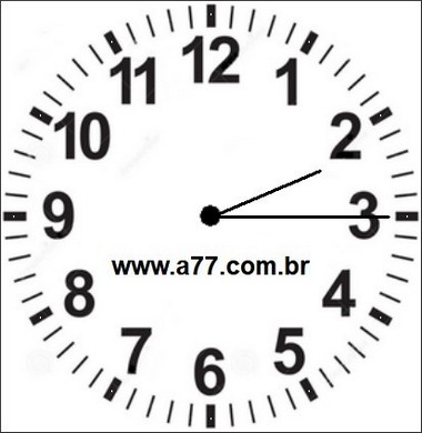Relógio Marcando 02h15min